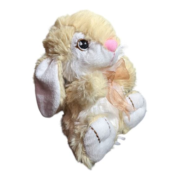 Hoppy Hopster 7" Lop Ear Bunny Rabbit Plush Stuffed Animal Toy - Picture 2 of 6